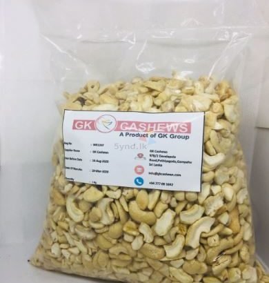 Dehydrated/Baked Cashews Pieces/Splits L