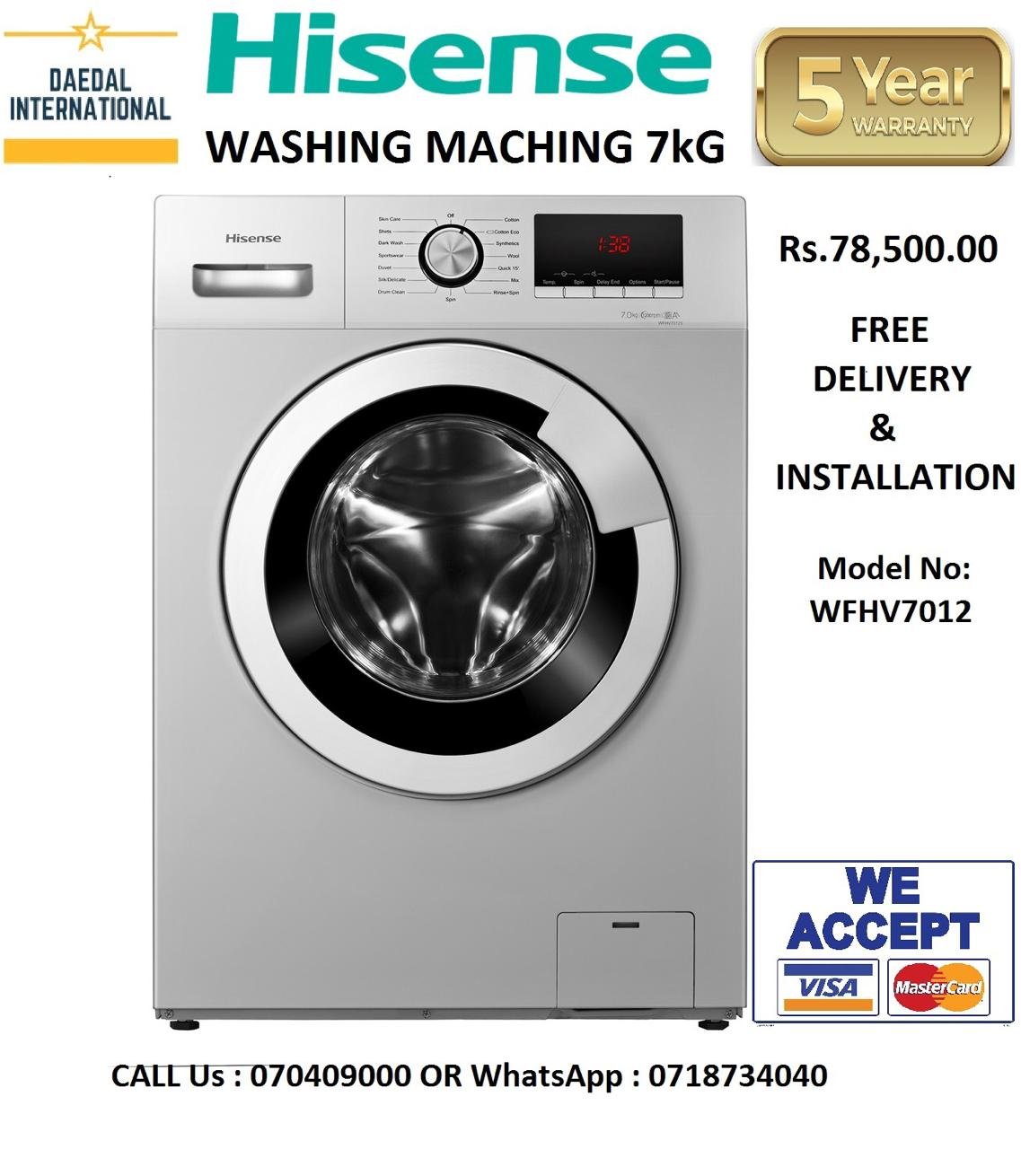 Washing machine Hisense (7 kg)