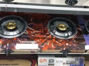 Gas Cooker With Tempered Glass