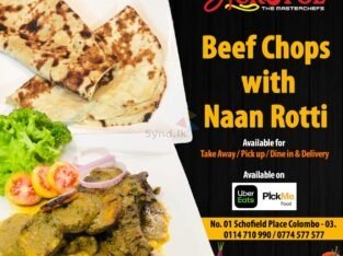 Beef Chops with Naan Rotti