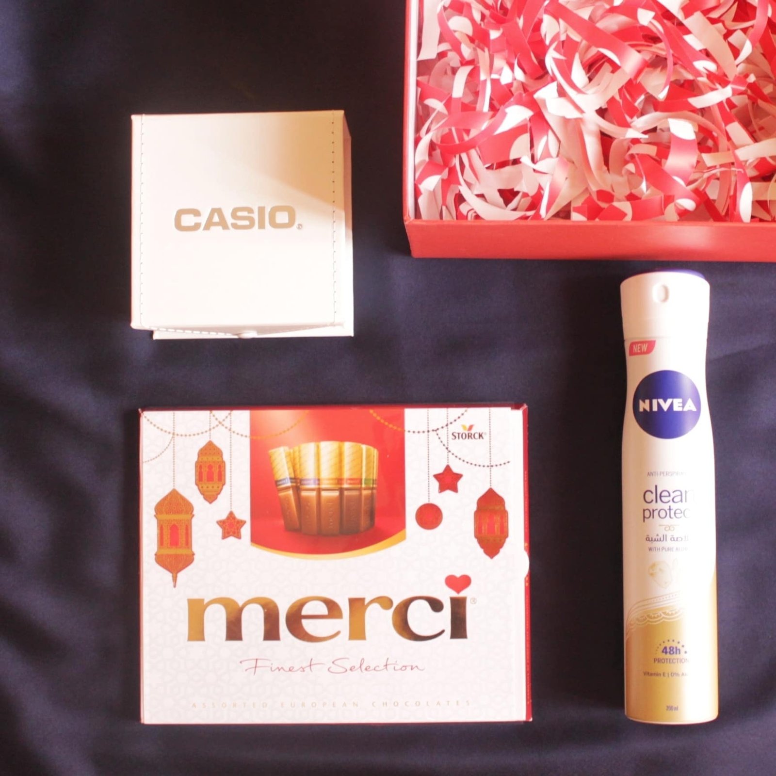 Gift Box – Casio, Nivea, Merci