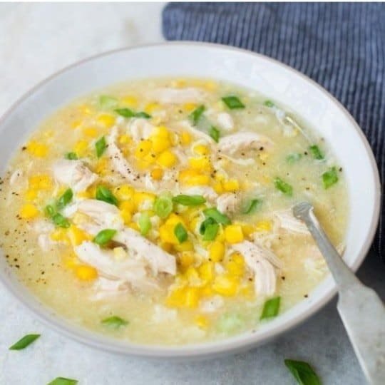 Happiness in a Bowl – Sweet Corn Chicken Soup