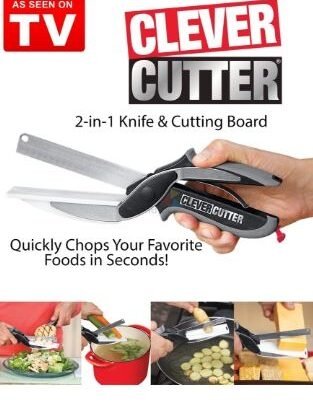 Clever Cutter 2 In 1 Stainless Steel Kitchen Scissors