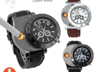 Men Quartz Watch Lighter Rechargeable USB