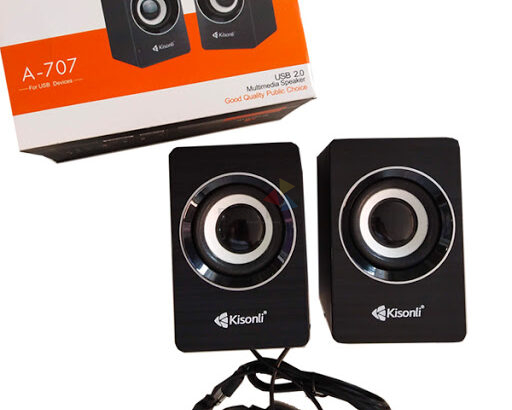 Kisonli – A707 Wired Mini Computer Speaker USB 2.0 PC Speakers