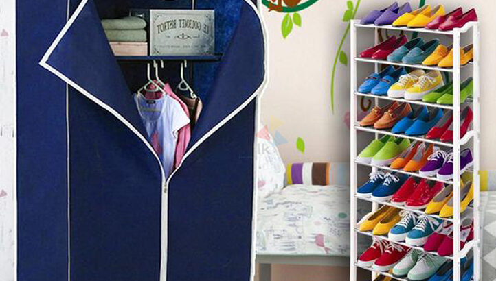 Stylish Look & Space Saving Single Door Wardrobe