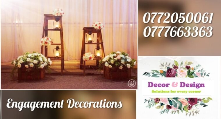 Decor & Design : Wedding, Party, Anniversary & Birthday Decoration