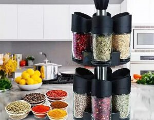 Especial Conjunto De Abastecedor Single Layer Spice Rack Set