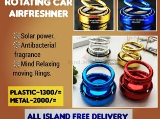 SOLAR POWER ROTATING CAR AIR FRESHENER