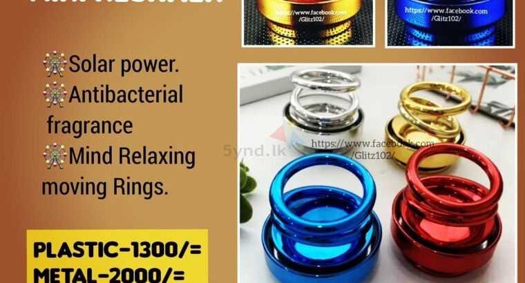SOLAR POWER ROTATING CAR AIR FRESHENER