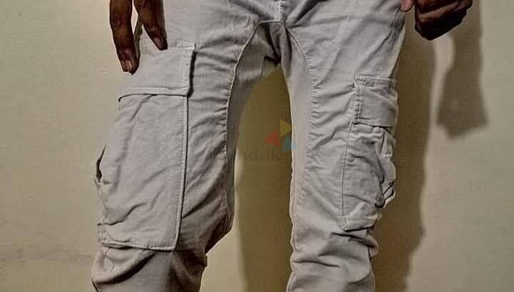 RIB TYPE CARGO PANTS