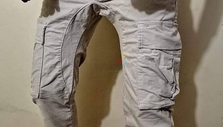RIB TYPE CARGO PANTS