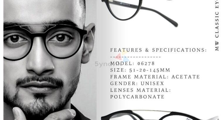 Acetate Round Aviator Eyeglasses