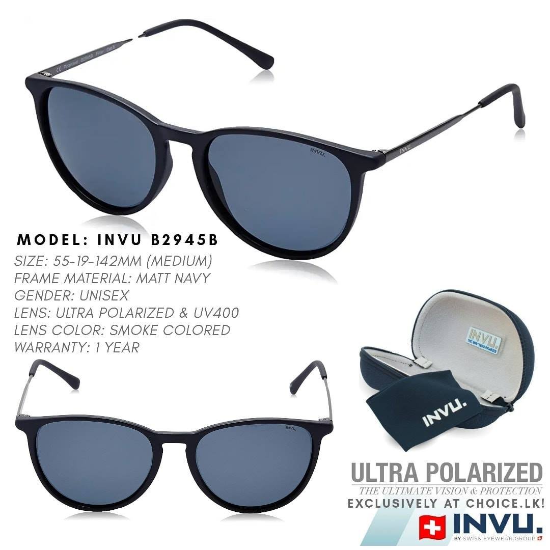INVU Polarized Round Unisex Sunglasses