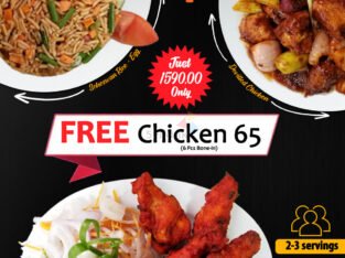 Get a FREE Chicken 65 | Buy Schezwan Rice with Deviled Chicken