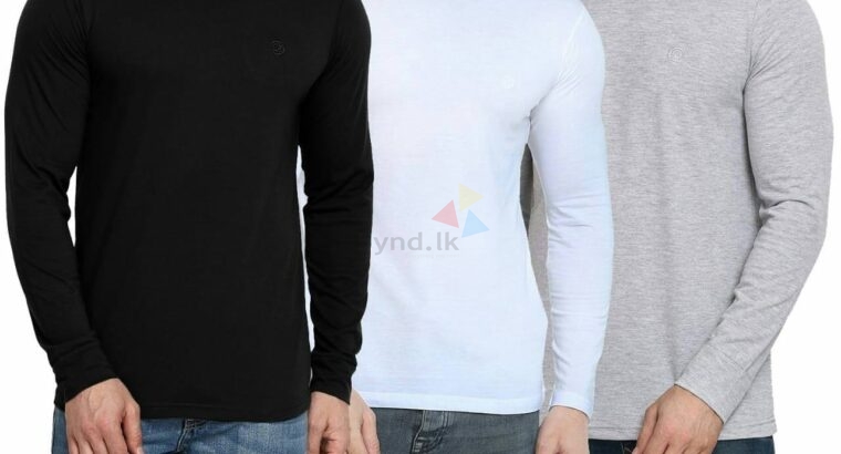 PLAIN LONG SLEEVE CREW NECK T-SHIRTS