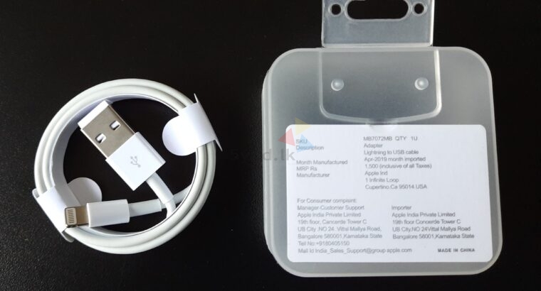 Lightning to USB 1Meter Iphone Cable
