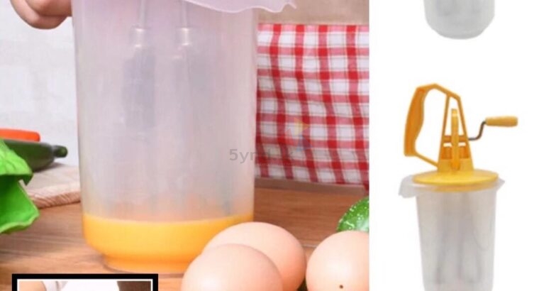 ROTARY EGG BEATER WHISK WITH CONTAINER