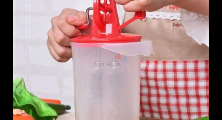 ROTARY EGG BEATER WHISK WITH CONTAINER