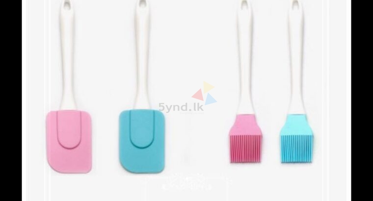 2IN 1 CAKE MAKING SILICON BRUSH & SPATULA