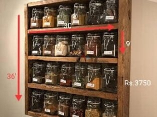 Spice Rack & Jars