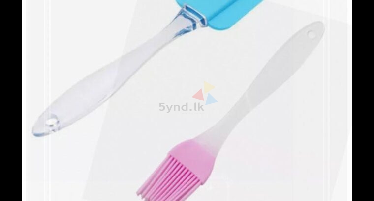 2IN 1 CAKE MAKING SILICON BRUSH & SPATULA