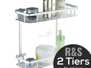 2 Layers Bathroom Corner Shelf