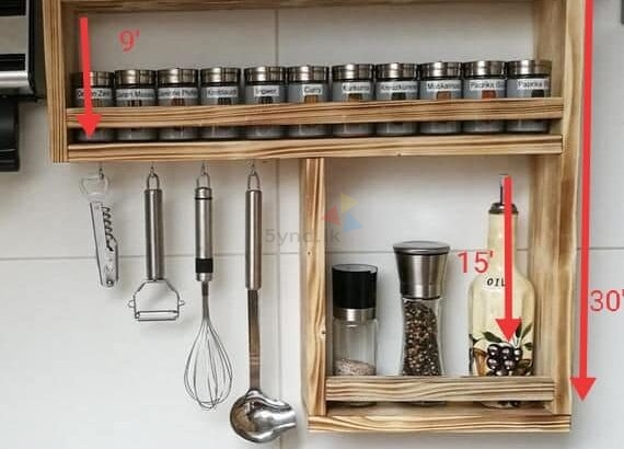 Spice Rack & Jars