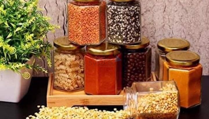 Spice Rack & Jars