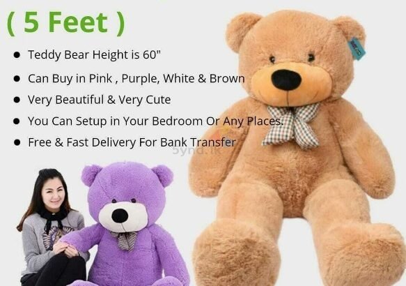 🔥 Giant Teddy Bear (5 feet/150cm/60″)