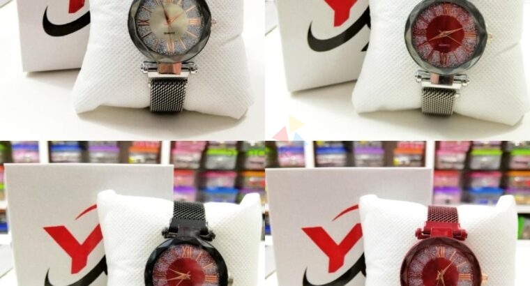 Ladies Magnet Watch With Box New Collection