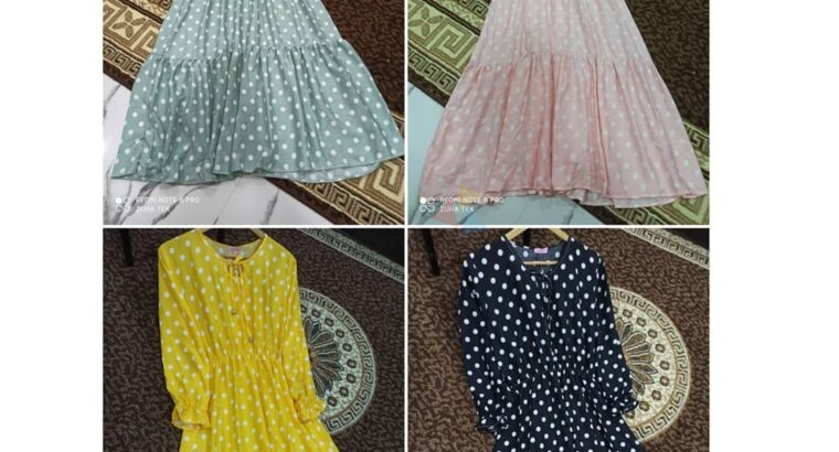 New Polka Dots Long Frocks