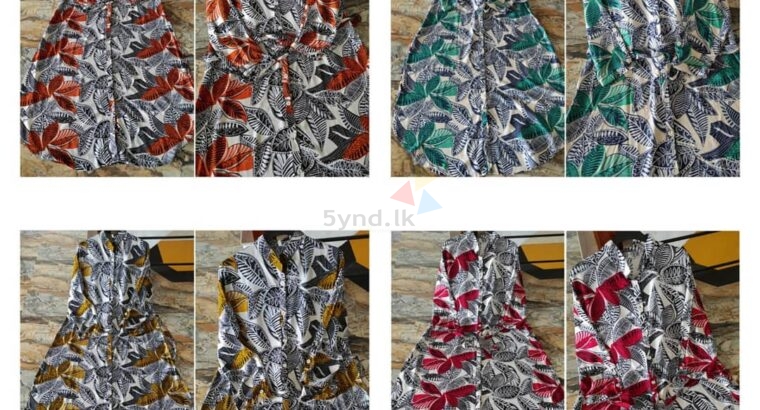 New Apple Cut Printed Long Tops