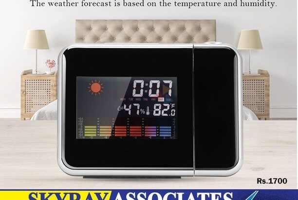 Digital Alarm Clock With Laser Display
