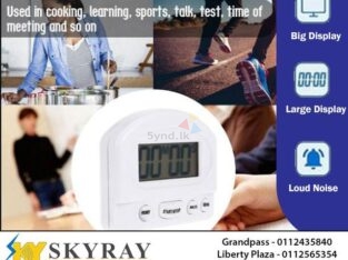 LCD Digital Kitchen Countdown Timer Alarm with Stand White Kitchen Tim
