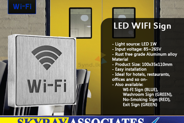 LED Square Led Sign Light Indicator WI-FI SIGN Board