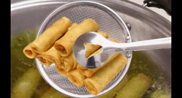 STAINLESS STEEL STRAINER WITH TONG