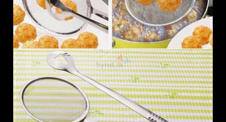 STAINLESS STEEL STRAINER WITH TONG