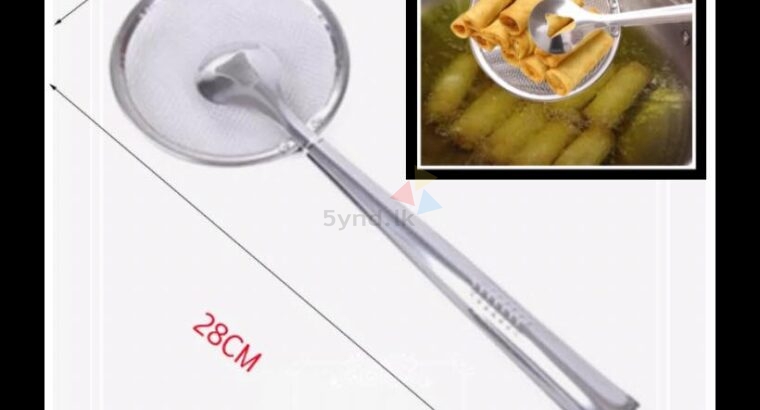 STAINLESS STEEL STRAINER WITH TONG