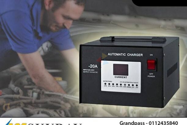 Full Automatic 12V/24V Car Battery Charger 40AH Smart Electric Car Bat