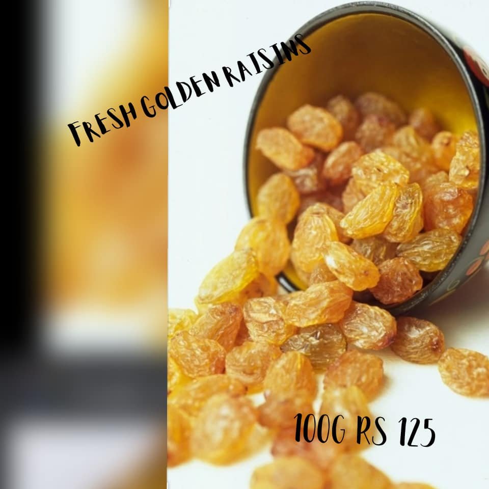 Pistachio, Almonds, Cruncy Walnuts & Golden Raisins