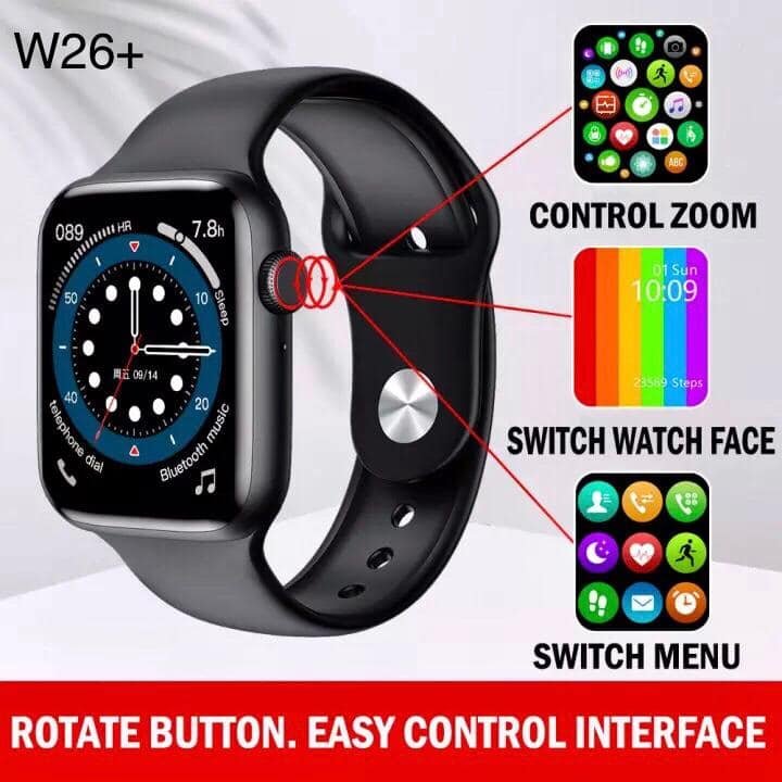 IWO W26Plus 1.75 inch Full Touch Screen Smart Watch Series 6