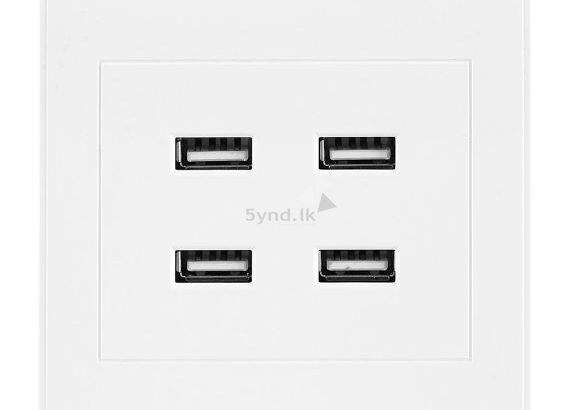 4 USB Ports Wall Base