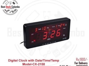 Digital Clock with Date/Time/Temp/Model- CX-2158