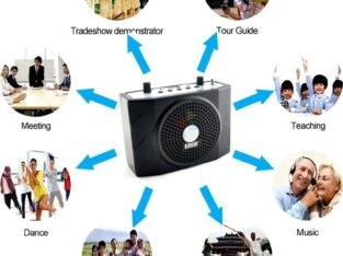 PORTABLE WIRELESS AMPLIFIER SPEAKER WITH HEAD MICROPHONE