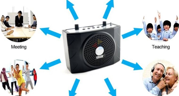 PORTABLE WIRELESS AMPLIFIER SPEAKER WITH HEAD MICROPHONE
