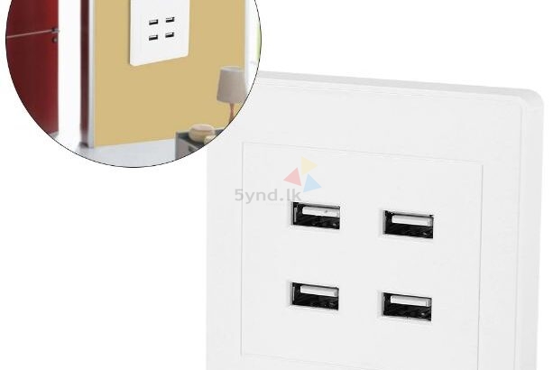 4 USB Ports Wall Base