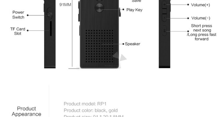 REMAX Professional Audio Voice Recorder
