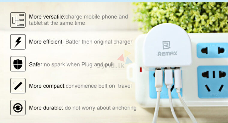 Remax Universal 3 USB Ports Charger