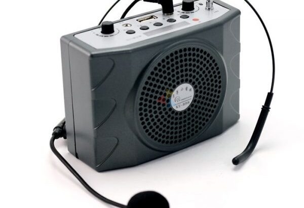 PORTABLE WIRELESS AMPLIFIER SPEAKER WITH HEAD MICROPHONE